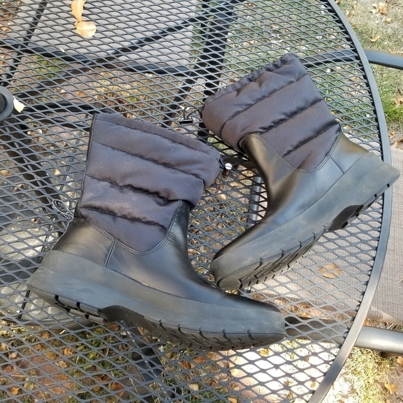 Cole Haan Grand black waterproof quilted puffer winter boots size 9 - Picture 8 of 11